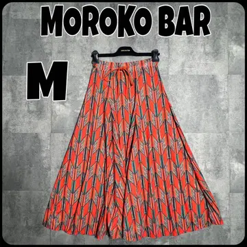 Moroko Bar 모로코바 이지 플레어 스커트 기하학 패턴