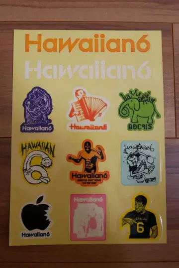 [미사용 새상품] Hawaiian6 하와이안6 스티커