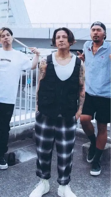 COOTIE T/W 2 TUCK EASY PANTS CHECK