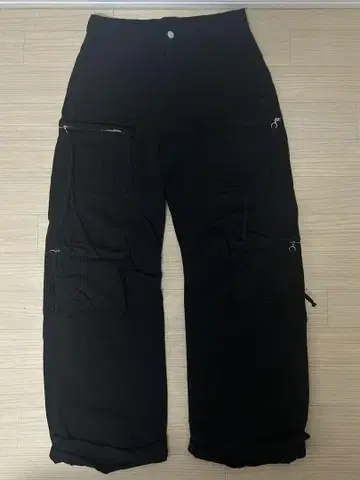ZARA 블랙 카고 팬츠 EUR 40