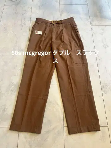 50s mcgregor 슬랙스 로커빌리 레인보우 밑단 더블 usa제