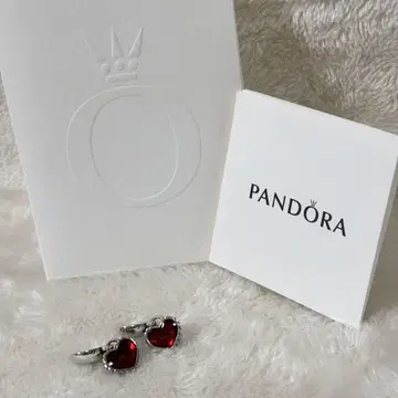 [ 미품 ] Pandora 판도라 참 하트 실버 S925 2개