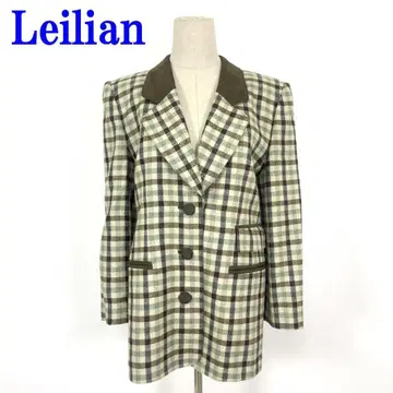 Leilian 레리안 자켓 체크 울 실크 9 C2224