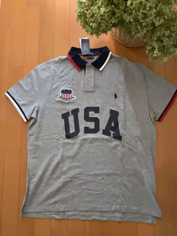 Ralph Lauren USA 프린트 피케 셔츠 XL