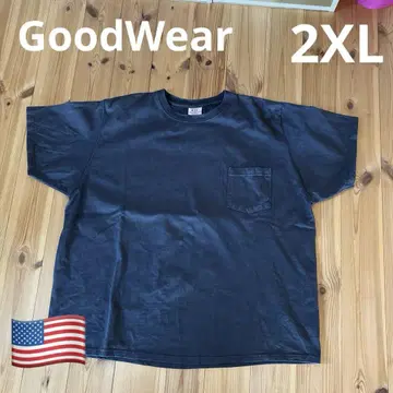 Goodwear 2XL 흑먹색 오버사이즈 티셔츠