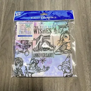 [미개봉 미사용] 도쿄디즈니씨 15주년 한정 디자인 워시 타월