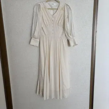 Lace Sleeve Crepe Long Dress