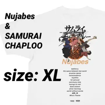 미사용 완판템 nujabes 사무라이 참프루 애니메이션 티셔츠 XL
