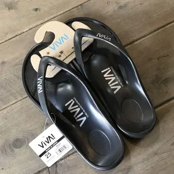 VIVA 비바 아일랜드 샌들 비치 샌들 블랙 25cm 일본제