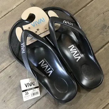 VIVA! 비바 아일랜드 비치 샌들 블랙 26cm 일본제