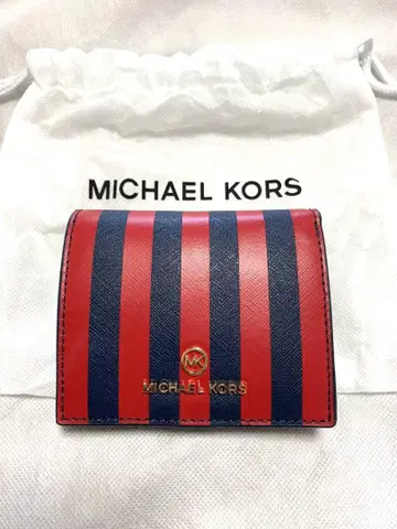 MICHAEL KORS 스트라이프 접이식 지갑
