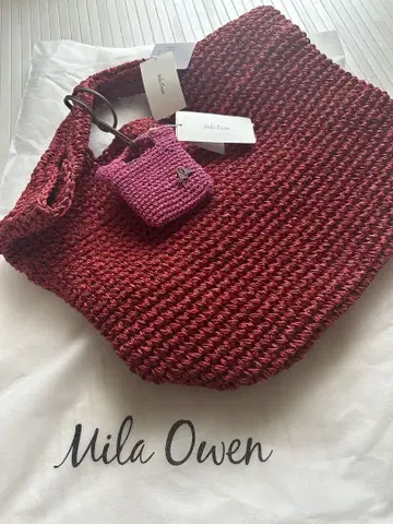 Mila Owen 바스켓백 빨간색 프리 사이즈 미사용 새상품