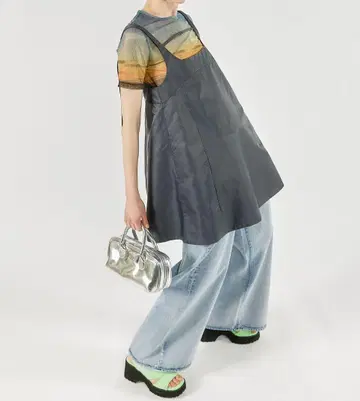MAISON SPECIAL A라인 미니 튜닉 그레이
