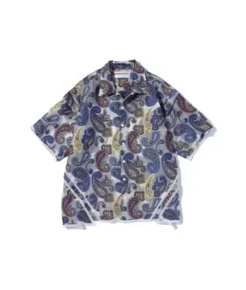 F/CE. PAISLEY JACQUARD SHEER SHIRT