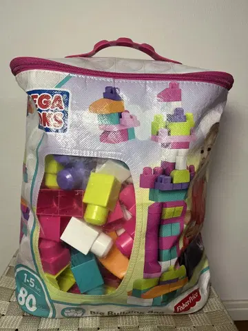 Mega Bloks Big Building Bag 80피스