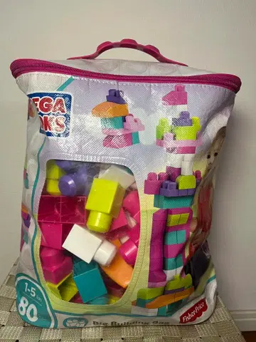 Mega Bloks Big Building Bag 80피스