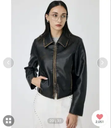 moussy 가죽 자켓