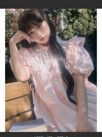 merry jenny stripe frillfrill 원피스 핑크