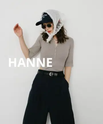 HANNE 하프 슬리브 폴로 니트 바디수트 베이지