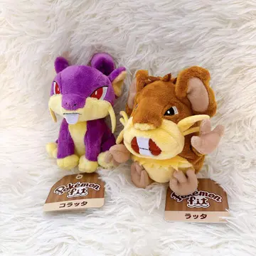 포켓몬 fit 쥐 포켓몬 꼬렛 봉제 인형 세트