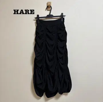 새상품급 하레 HARE 드로스트 개더 스커트