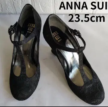 ANNA SUI 레이스 T 스트랩 힐 23.5cm