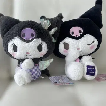 Sanrio 산리오 쿠로미 디자인 봉제인형 2개 세트