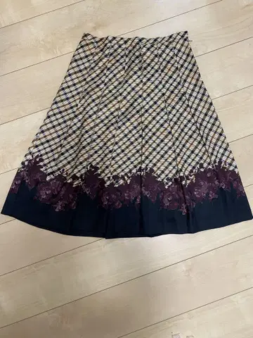 Daks London 체크 무늬 스커트 40