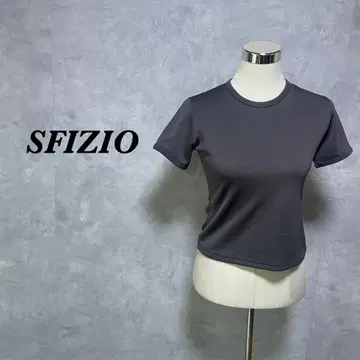 SFIZIO 티셔츠 스트레치 이탈리아제 차콜 그레이 S 4293
