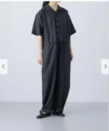 카구레 택 포함 새상품 린넨 하프 슬리브 올인원 어반 리서치 도어스