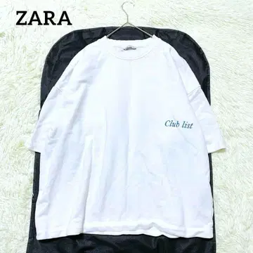 [자라] ZARA 오버 사이즈 반팔 티셔츠 (XL) 백 프린트 빅 사이즈