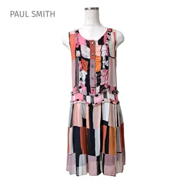 Paul Smith 폴스미스 원피스 슬리브리스 핑크 프릴