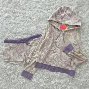 레이디 [ F ] 룸웨어 셋업 풀 집업 후드티 숏팬츠