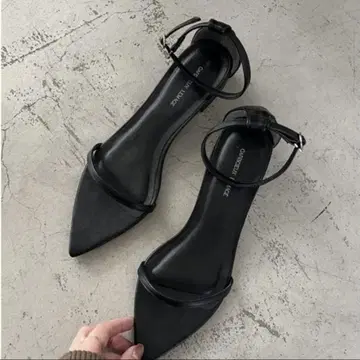 CAPRICIEUX LE'MAGE 스트랩 샌들 블랙 38 24.5cm