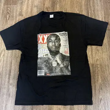 Meek Mill XXL 잡지 표지 프린트 티셔츠 XL 블랙