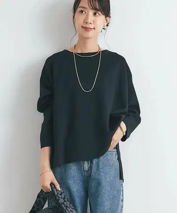 [SNS 화제! 편안하고 예뻐 보이는] 골판지 판초 티셔츠