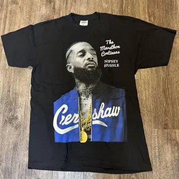 NIPSEY HUSSLE 티셔츠 L 사이즈 블랙