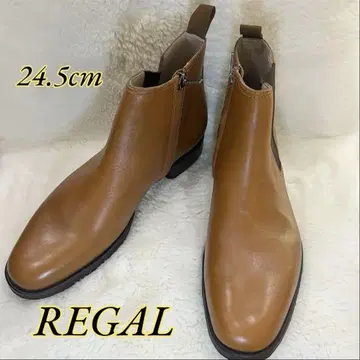 REGAL 리갈 860R 사이드 고어 부츠 24.5cm 브라운