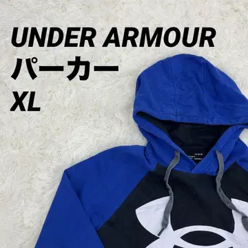 UNDER ARMOUR 후드 부착 후드티 파랑/블랙