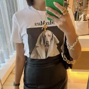 MAX MARA 도그 티셔츠