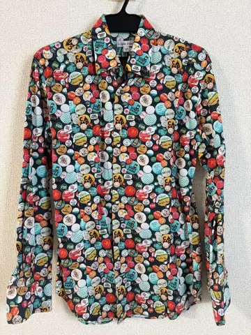 COTON DOUX 남성용 셔츠 캔뱃지풍