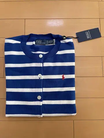 미사용 새상품! Polo Ralph Lauren 보더 가디건 XS