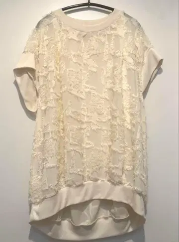 안젤리나 컷 자카드 캡 슬리브 풀오버