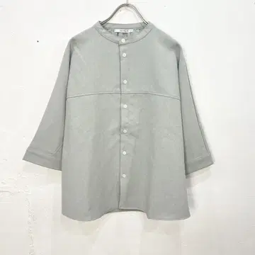 Y72) NARU REFRAIN 앞 버튼 깔끔 셔츠 넉넉한 상의