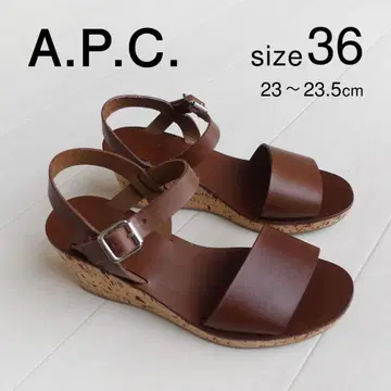 미품 A.P.C. 3.6만 엔 샌들 23cm 23.5cm 아페쎄