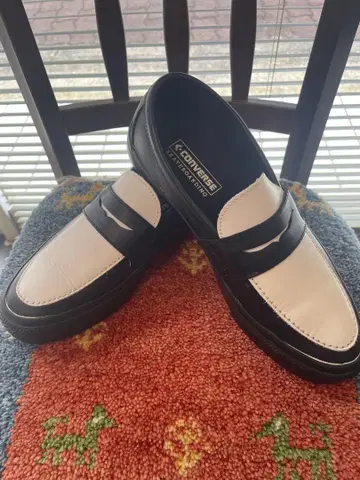 Converse skatebording 팬더 로퍼 슬립온 화이트 블랙