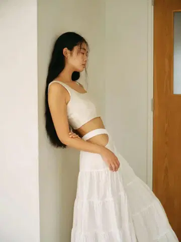 Rosarymoon Side Open Tiered Skirt