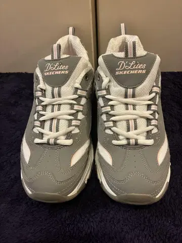 새상품급 Skechers D'Lites MEMORY FOAM 그레이 25