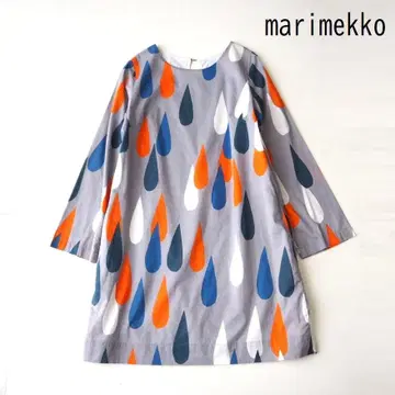 marimekko 마리메꼬 물방울 올 패턴 코튼 원피스 피사로이