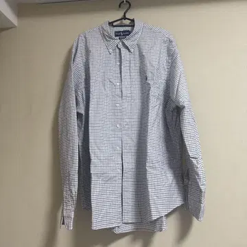 Ralph Lauren 커스텀 핏 긴팔 셔츠 체크 무늬